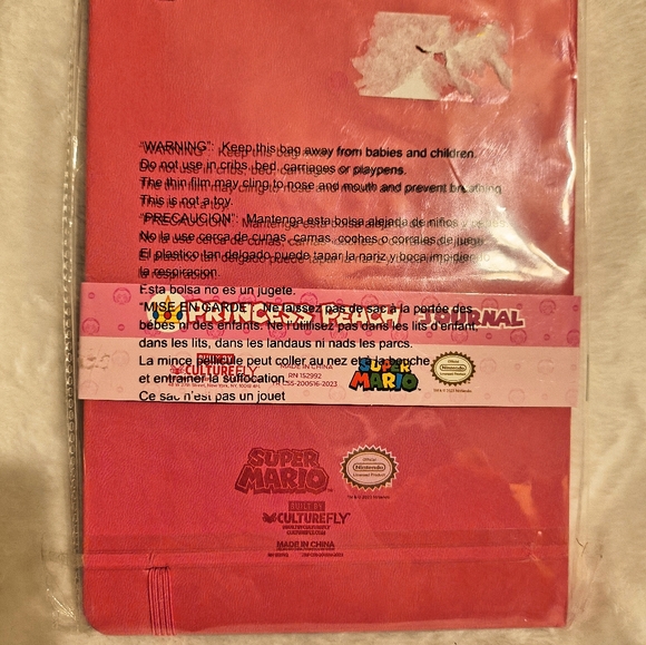 NWT Culturefly Nintendo Princess Peach Mini Backpack, Journal, And Plush Doll - Picture 11 of 14